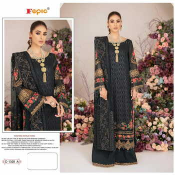 FEPIC ROSEMEEN C 1301 GEORGETTE PAKISTANI SUITS CATALOGUE