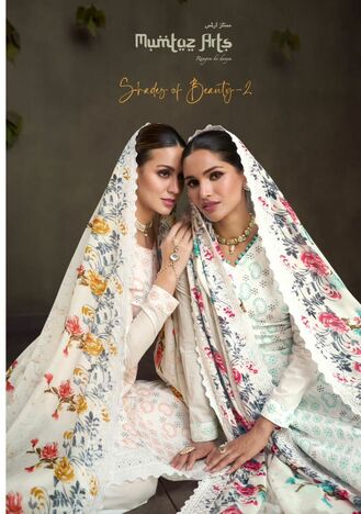 MUMTAZ ARTS SHADES OF BEAUTY VOL 2 LAWN EMBROIDERY SUITS CATALOGUE