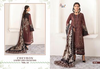 SHREE FABS CHEVRON LUXURY LAWN COLLECTION VOL 14 PAKISTANI SUITS SURAT