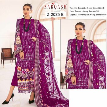 ZARQASH CHANTELLE Z 2025 PAKISTANI SUITS WHOLESALER