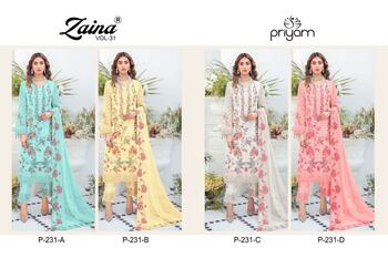 PRIYAM ZAINA VOL 31 HEAVY GEORGETTE SALWAR SUITS LATEST COLLECTION