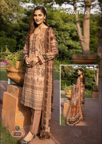 KEVAL FAB KAIRA VOL 14 COTTON LAWN KARACHI SUITS AT SURAT