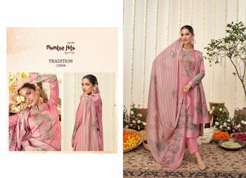 MUMTAZ ARTS THE TALES OF TRADITION VISCOSE JAM SATIN SUITS NEW CATALOGUE