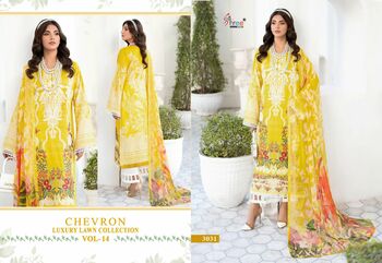 SHREE FABS CHEVRON LUXURY LAWN COLLECTION VOL 14 PAKISTANI SUITS SURAT