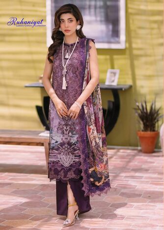 RUHANIYAT VOL 2 COTTON KARACHI SUITS NEW COLLECTION 2023