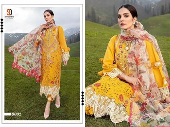 SHRADDHA DESIGNER CHARIZMA VOL 8 CAMBRIC COTTON PAKISTANI SUITS