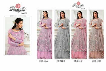 RAMSHA PRESENT R 244 PAKISTANI SALWAR KAMEEZ MANUFACTURER