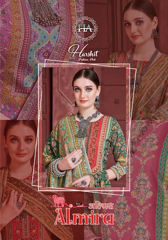 HARSHIT ALMIRA PURE PASHMINA WINTER SUITS CATALOGUE