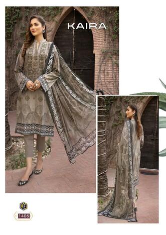 KEVAL FAB KAIRA VOL 14 COTTON LAWN KARACHI SUITS AT SURAT