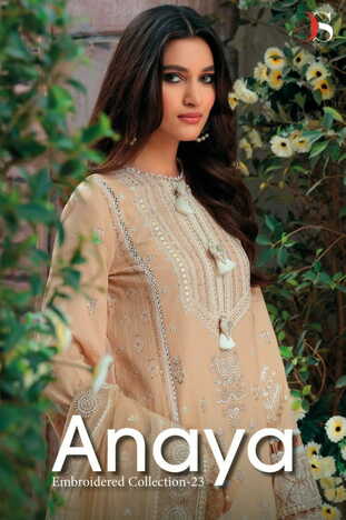 DEEPSY SUITS ANAYA EMBROIDERED COLLECTION 23 3021 TO 3026 SERIES PAKISTANI SUITS