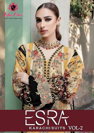 NAFISA COTTON ESRA KARACHI SUITS VOL 2 COTTON PRINTED SUITS AT BEST PRICE