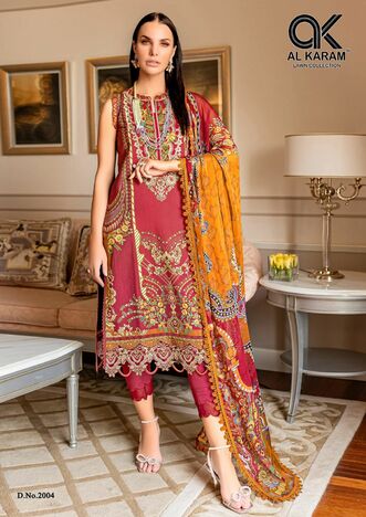 AL KARAM FIRDOUS VOL 2 LAWN COTTON KARACHI SUITS WHOLESALER