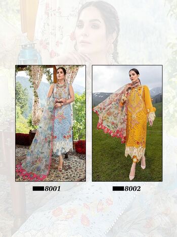 SHRADDHA DESIGNER CHARIZMA VOL 8 CAMBRIC COTTON PAKISTANI SUITS