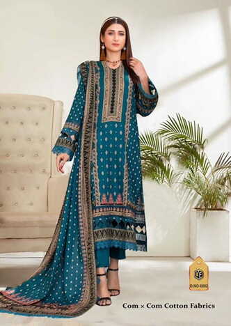 KEVAL FAB SOBIA NAZIR LUXURY VOL 6 COTTON KARACHI PRINTED SUITS SURAT