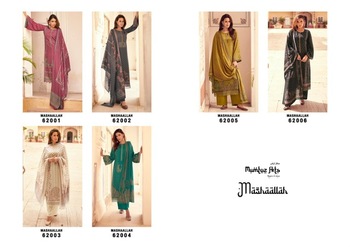 MUMTAZ ARTS MASHAALLAH PASHMINA WINTER SUITS CATALOGUE