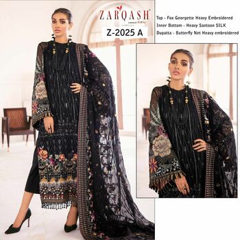 ZARQASH CHANTELLE Z 2025 PAKISTANI SUITS WHOLESALER