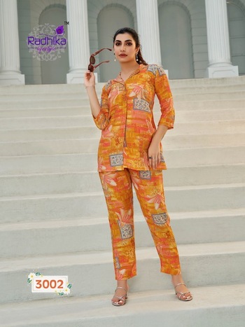 RADHIKA CORD VOL3 READYMADE CO-ORD SET DISTRIBUTOR IN SURAT