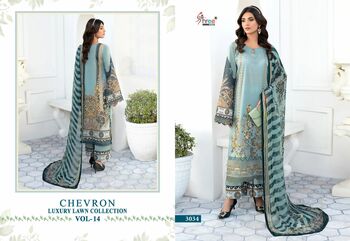 SHREE FABS CHEVRON LUXURY LAWN COLLECTION VOL 14 PAKISTANI SUITS SURAT