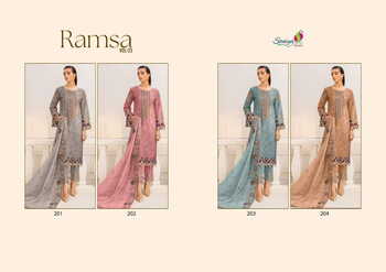 SANIYA TRENDZ RAMSHA VOL 23 GEORGETTE PAKISTANI SUITS