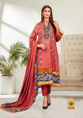 KEVAL FAB SOBIA NAZIR LUXURY VOL 6 COTTON KARACHI PRINTED SUITS SURAT