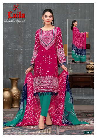 JALIYAN TEX LAILA PAKISTANI LAWN KARACHI SUITS WHOLESALER SURAT