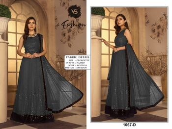 VS FASHION D.NO 1073 PAKISTANI HEAVY SUITS SUPPLIER SURAT