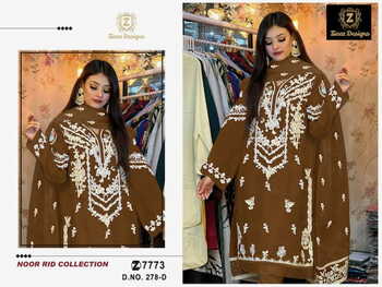 ZIAAZ DESIGNS NOOR RID COLLECTION 278 SERIES PAKISTANI SUITS