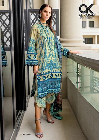 AL KARAM FIRDOUS VOL 2 LAWN COTTON KARACHI SUITS WHOLESALER