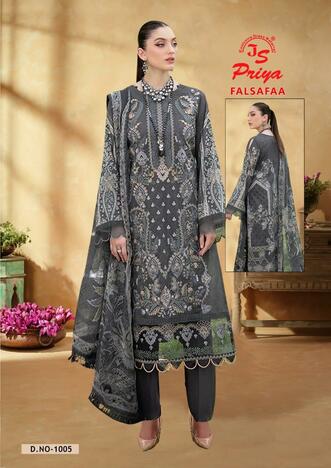 JS PRIYA FALSAFAA RAYON PRINTED KARACHI SUITS AT BEST PRICE