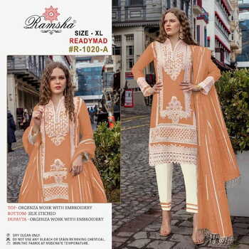 RAMSHA 1020 NX READYMADE KURTI PANT WITH DUPATTA LATEST CATALOGUE