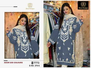 ZIAAZ DESIGNS NOOR RID COLLECTION 278 SERIES PAKISTANI SUITS