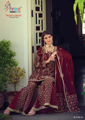 SHREE FABS SR 1133 ORGANZA READYMADE PAKISTANI SUITS SURAT