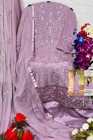 ZARQASH Z 3009 GEORGETTE EMBROIDERY SALWAR SUITS CATALOGUE