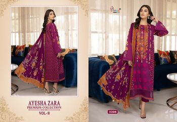 SHREE FABS AYESHA ZARA PREMIUM COLLECTION VOL 8 COTTON PAKISTANI SUITS SURAT