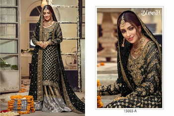 NOOR 15003 HIT COLOUR PAKISTANI SUITS LATEST CATALOGUE