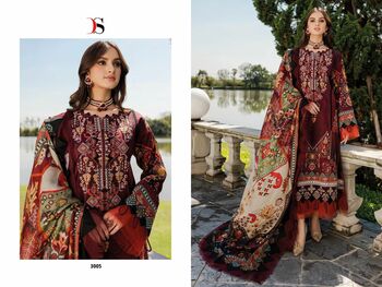 DEEPSY SUITS FIRDOUS SOLITAIRE VOL 3 NX COTTON EMBROIDERY PAKISTANI SUITS