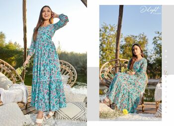 PSYNA DELIGHT FANCY GOWN STYLE KURTIS