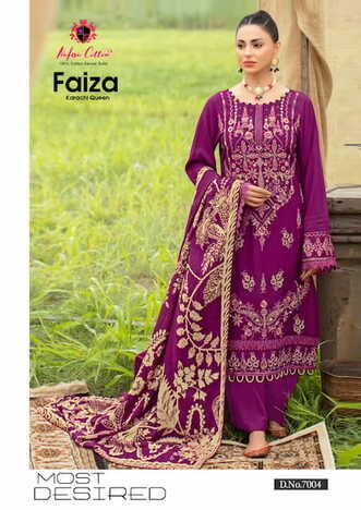 NAFISA COTTON FAIZA KARACHI QUEEN VOL 7 COTTON PRINTED KARACHI SUITS