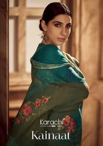 KARACHI PRINTS KAINAAT MUSLIN SILK DIGITAL PRINTED SUITS NEW COLLECTION