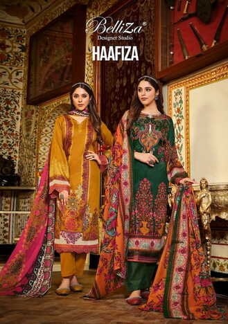 BELLIZA HAAFIZA JAM COTTON DIGITAL PRINTED SUITS SUPPLIER SURAT