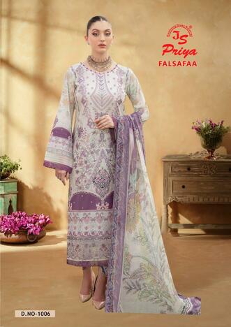 JS PRIYA FALSAFAA RAYON PRINTED KARACHI SUITS AT BEST PRICE