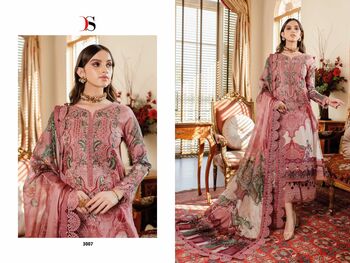 DEEPSY SUITS FIRDOUS SOLITAIRE VOL 3 NX COTTON EMBROIDERY PAKISTANI SUITS