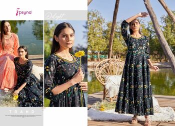 PSYNA DELIGHT FANCY GOWN STYLE KURTIS