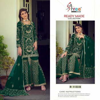 SHREE FABS SR 1133 ORGANZA READYMADE PAKISTANI SUITS SURAT