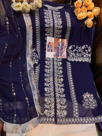 ZARQASH ITTEHAD 2015 SERIES FOUX GEORGETTE PAKISTANI SUITS