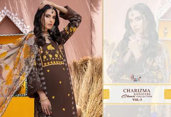 SHREE FABS CHARIZMA SIGNATURE CHUNRI COLLECTION VOL 3 2322 TO 2328 SERIES PAKISTANI SUITS