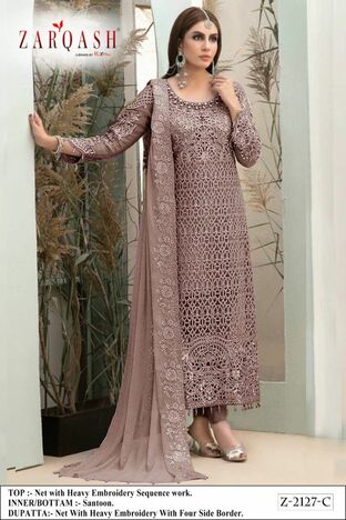 ZARQASH MARIA Z 2127 EMBROIDERERY UNSTITCH SUITS