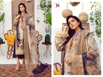 DEEPSY SUITS JADE NEEDLE WONDER REMIX COTTON PRINT PAKISTANI SUITS SURAT