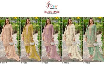 SHREE FABS R 1135 READYMADE PAKISTANI SUITS ONLINE SUPPLIER