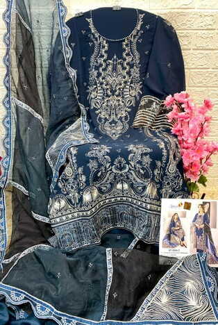 SANIYA TRENDZ ST 2004 HIT GEORGETTE PAKISTANI SUITS CATALOGUE